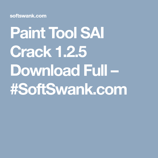 Download paint tool sai 2 crack